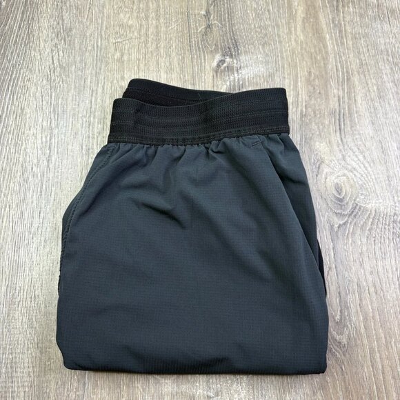 Nike Dri Fit Mens Black Elastic Waist Stretch Athleisure Workout Gym Shorts Sz L - Picture 1 of 11